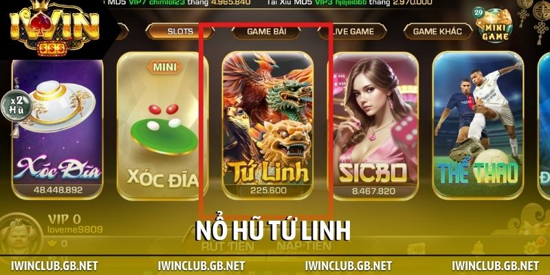 Nổ hũ Tứ linh